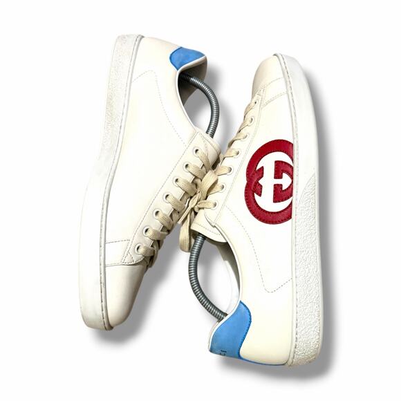 Gucci Ace GG \'Interlocking G - White Red Blue\' Sneaker | Size 9G(10US)